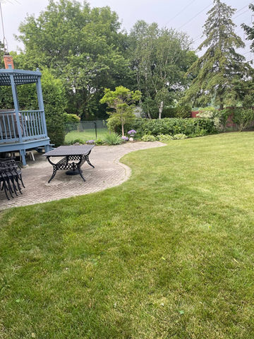 Stonework patio